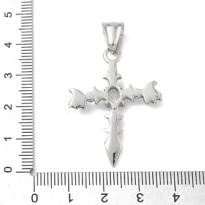 304 Stainless Steel Pendants STAS-D207-09AS-1