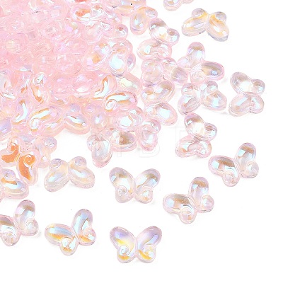 AB Color Plated Transparent Glass Beads GLAA-Z020-01B-1