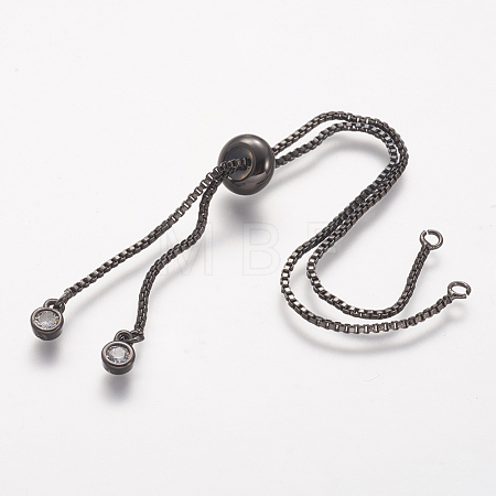 Rack Plating Brass Chain Bracelet Making KK-A142-017B-1