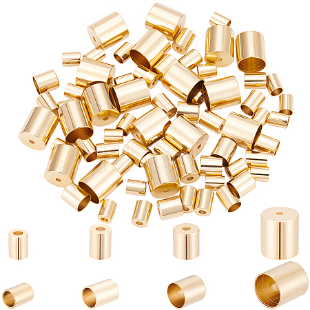 Brass Cord Ends KK-CN0003-47G-1