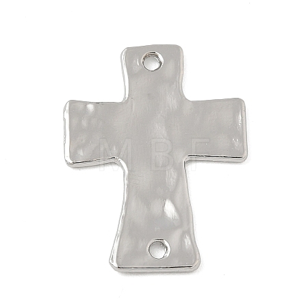 Alloy Textured Religion Cross Links Connector Charms FIND-Z127-01P-02-1