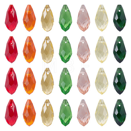 140Pcs 7 Colors Glass Beads GLAA-TA0004-36-1