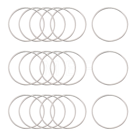 Tarnish Resistant 304 Stainless Steel Linking Ring X-STAS-T047-15C-1