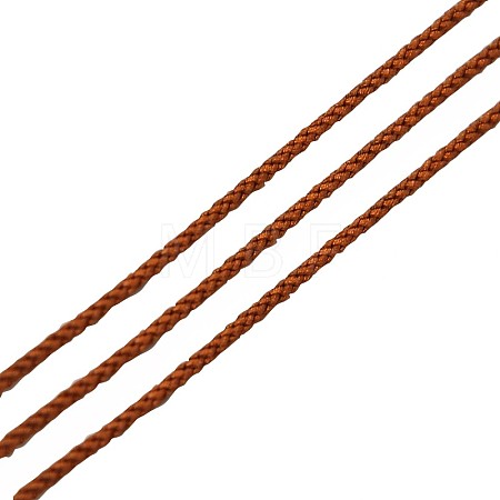 Eco-Friendly Dyed Round Nylon Cotton Braided Cords Threads OCOR-L001-821-207-1