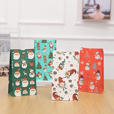 Christmas Printed Rectangle Paper Packing Bags CARB-D016-01A-1