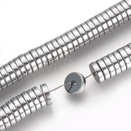 Electroplate Non-magnetic Synthetic Hematite Beads Spacers Strands G-Q486-74I-1