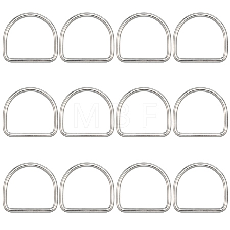 304 Stainless Steel D Rings STAS-CP0001-05D-1