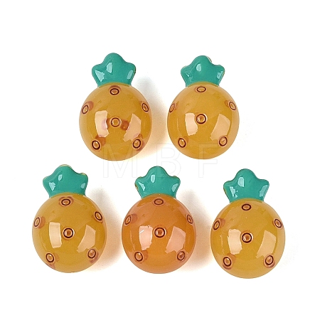 Imitation Jelly Effect Acrylic Beads OACR-N126-09A-1