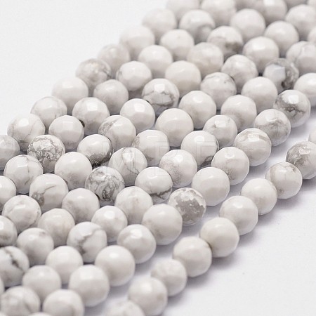 Natural Howlite Beads Strands G-D840-44-4mm-1