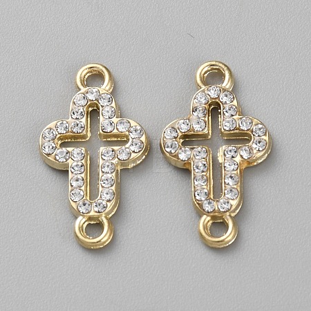 Alloy Pave Crystal Rhinestone Connector Charms FIND-WH20008-07-1