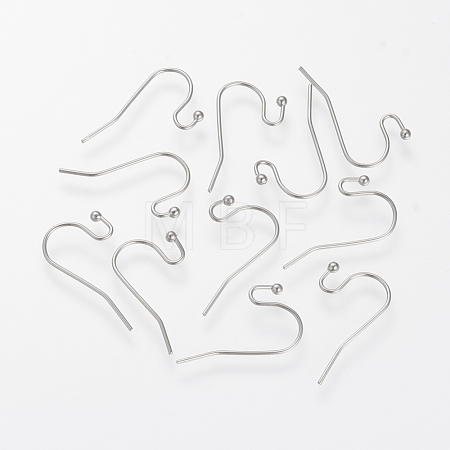Non-Tarnish 304 Stainless Steel Earring Hooks X-STAS-S066-09-1