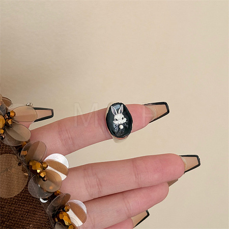 Alloy Enamel Cuff Open Rings FS-WG1EBD2-04-1