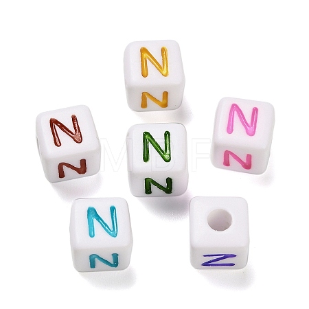 Opaque Acrylic Beads OACR-I022-01N-1