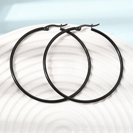 201 Stainless Steel Hoop Earrings SA-CBA4A0D-16EB-C-1