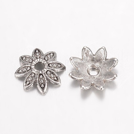 Tibetan Style Alloy Bead Caps PALLOY-D348-41AS-01-1
