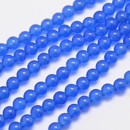 Natural & Dyed Malaysia Jade Bead Strands G-A146-6mm-A21-1