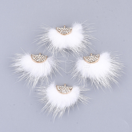 Faux Mink Fur Tassel Pendant Decorations FIND-T040-10-1
