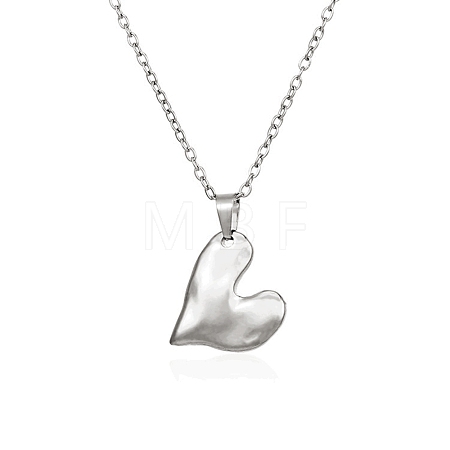 Non-Tarnish 304 Stainless Steel Pendant Necklaces NJEW-G120-02P-1