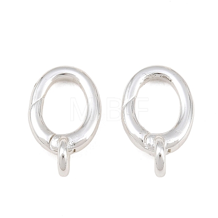 Brass Spring Gate Rings KK-CBAA482-02S-1