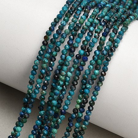 Natural Chrysocolla Beads Strands GG-CBA77FB-B12-2mm-1