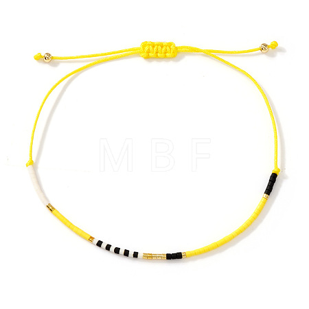 Bohemian Glass Seed Bead Braided Bracelets WO6368-14-1