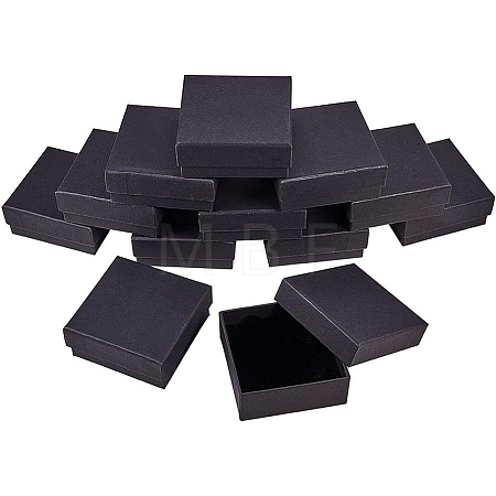 Kraft Paper Cardboard Jewelry Boxes CBOX-BC0001-17-1