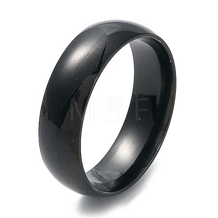 Ion Plating(IP) 304 Stainless Steel Flat Plain Band Rings STAS-I160-A-15mm-B-1