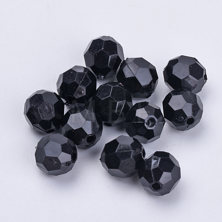 Acrylic Beads TACR-Q257-6mm-V72-1