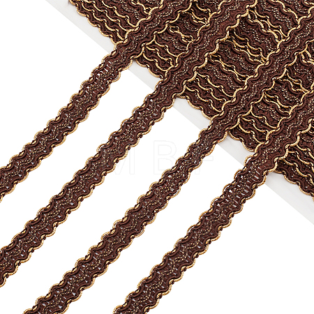 Polyester Lace Ribbon OCOR-WH0078-26-1