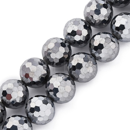 Synthetic Terahertz Stone Beads Strands G-P571-G01-01-1