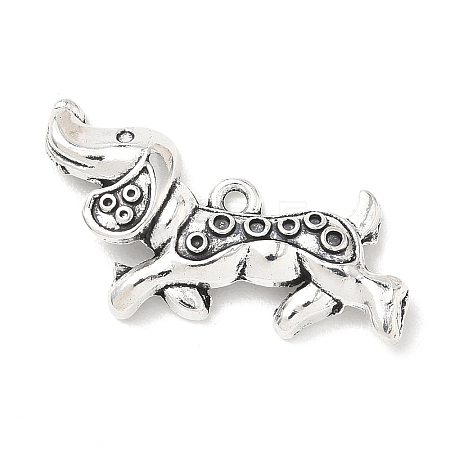 Tibetan Style Alloy Pendant Rhinestone Settings PALLOY-A037-03M-AS-1