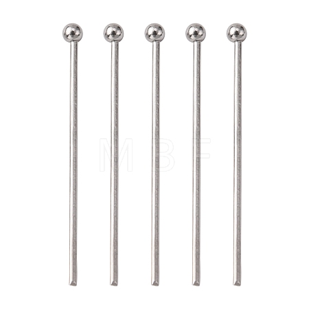Tarnish Resistant 304 Stainless Steel Ball Head pins STAS-N017-02-25mm-1