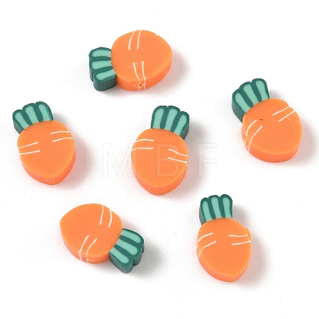 Fruit & Vegetable Theme Handmade Polymer Clay Beads CLAY-F006-02B-1