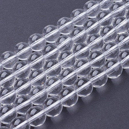 Natural Quartz Crystal Beads Strands G-C175-8mm-2-1