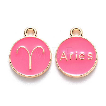 Alloy Enamel Pendants ENAM-S124-01A-03A-1