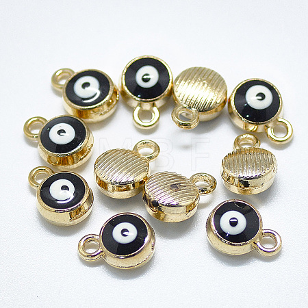 Light Gold Plated Alloy Charms LS-ENAM-S117-27B-1
