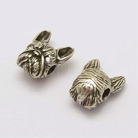Brass Puppy Beads KK-K164-01AS-NR-1