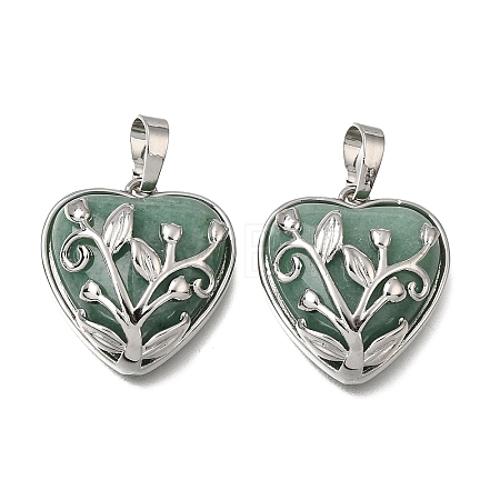 Natural Green Aventurine Pendants GG-CBA7610-04P-07-1