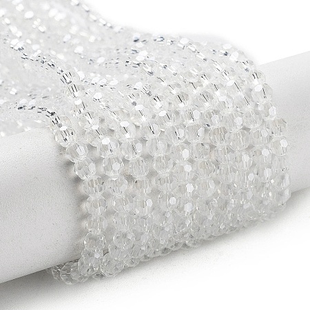 Electroplate Transparent Glass Beads Strands EGLA-A035-T3mm-A19-1