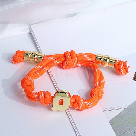 Letter Q Cotton Cord Braided Knot Bracelets FS-WG79C27-17-1