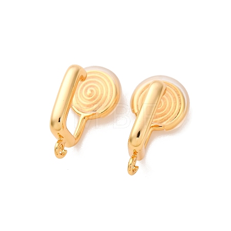 Brass Clip-on Earring Findings KK-K382-36G-1
