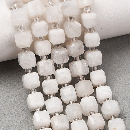 Natural Rainbow Moonstone Beads Strands GG-CBAC972-A06-01-1
