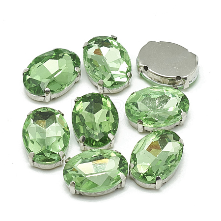 Sew on Rhinestone RGLA-T091-10x14mm-19P-1