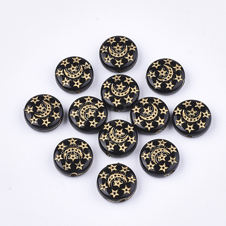 Plating Acrylic Beads PACR-T008-03-1