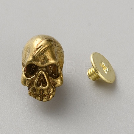 Halloween Theme Brass Decorative Rivets KK-WH0101-033AB-1