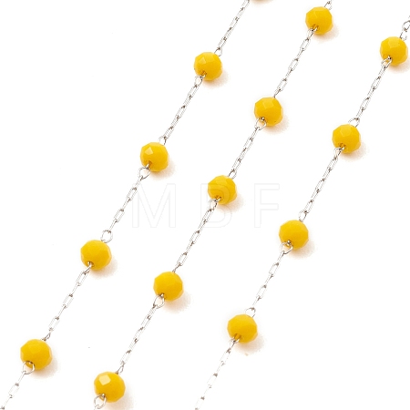 Glass Round Beaded Chains CHS-B003-04C-1