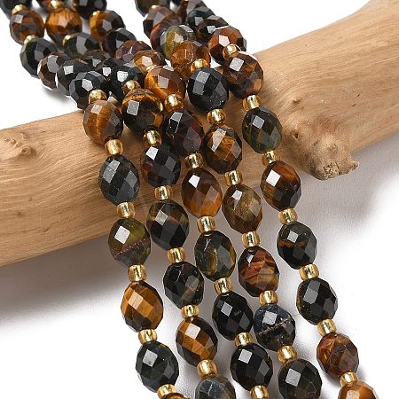 3-Color Natural Tiger Eye Beads Strands G-F809-A25-01-1