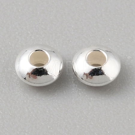 925 Sterling Silver Spacer Beads STER-WH0015-01A-S-1