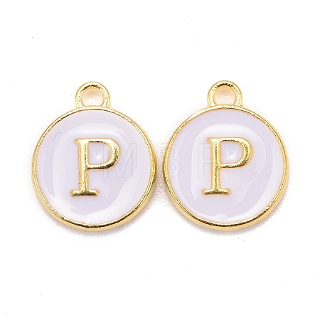 Golden Plated Alloy Charms LS-ENAM-S118-01P-1
