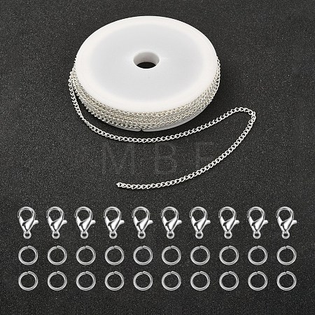 DIY Chains Bracelet Necklace Making Kit DIY-YW0005-82S-1